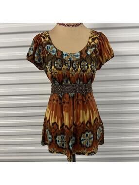 Women's Multi and Brown Blouse